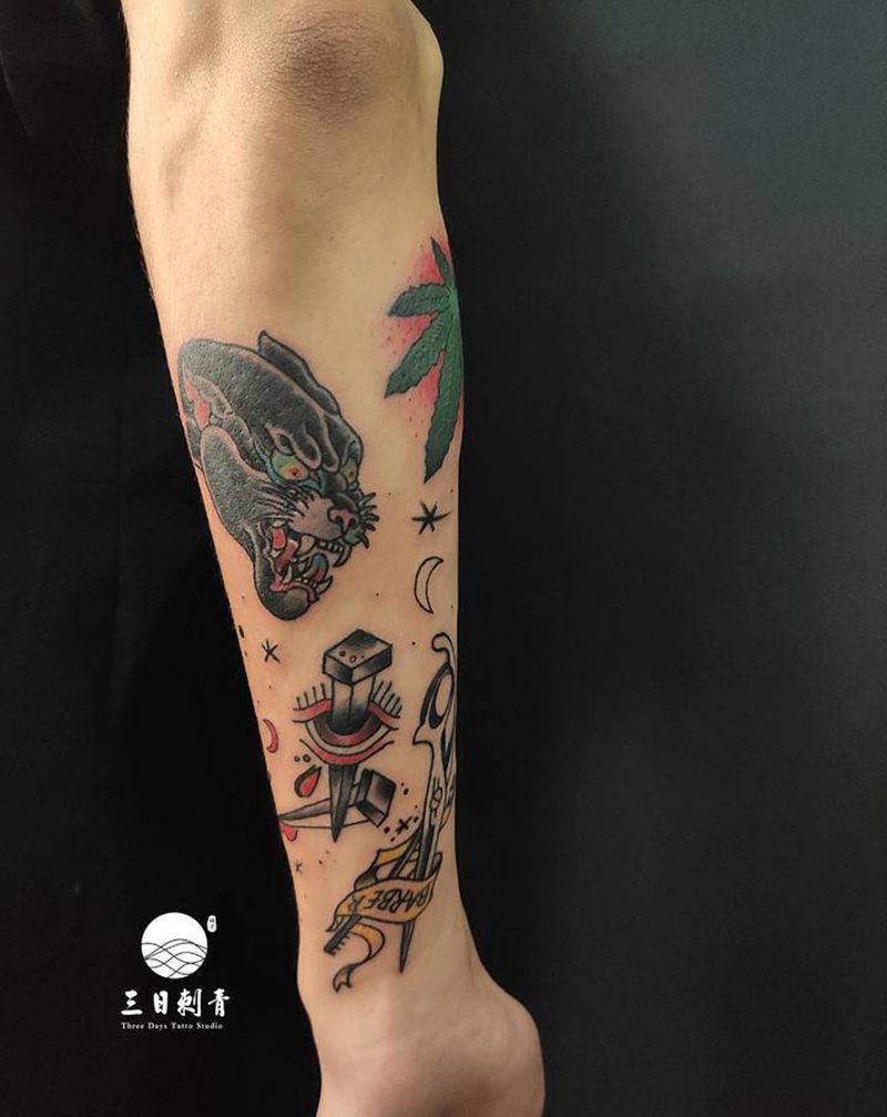 old school纹身图片_手臂Old School纹身图案