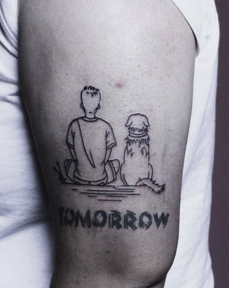 原创情侣图案纹身图片_手臂背部纹身图案