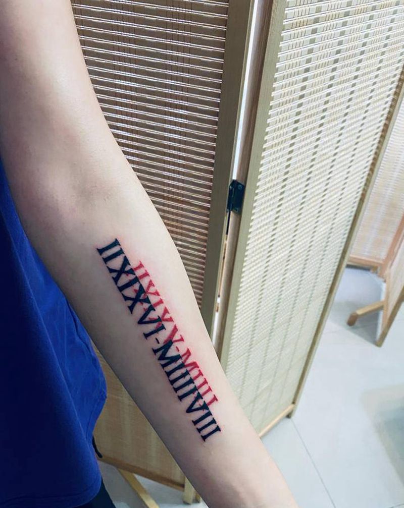 清新纹身图片_手臂纹身图案