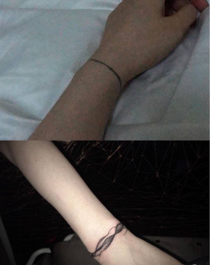 修改旧图纹身图片_手臂水墨纹身图案