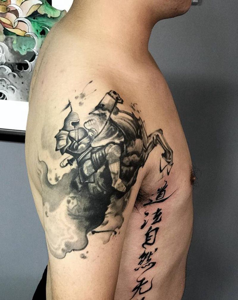 玄黥刘锐作品纹身图片_手臂纹身图案