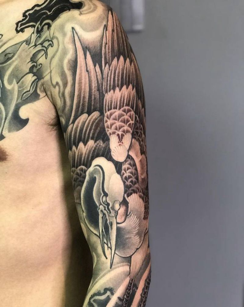 玄黥刘锐作品纹身图片_新传统老传统纹身图案