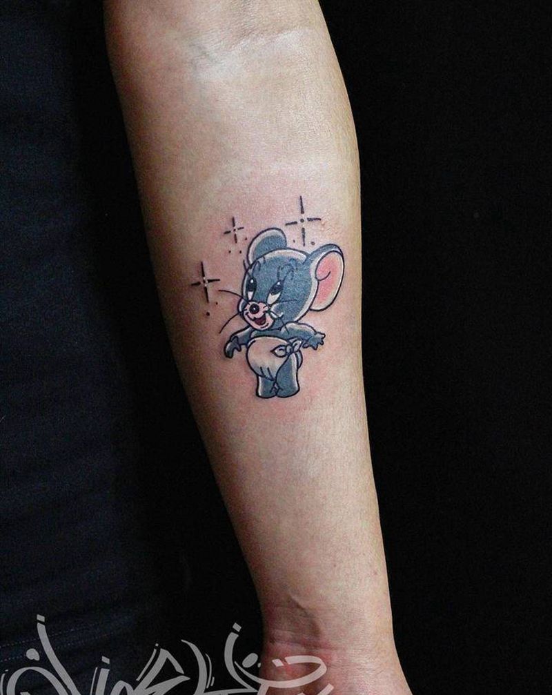 Tuffy纹身图片_手臂Old School纹身图案