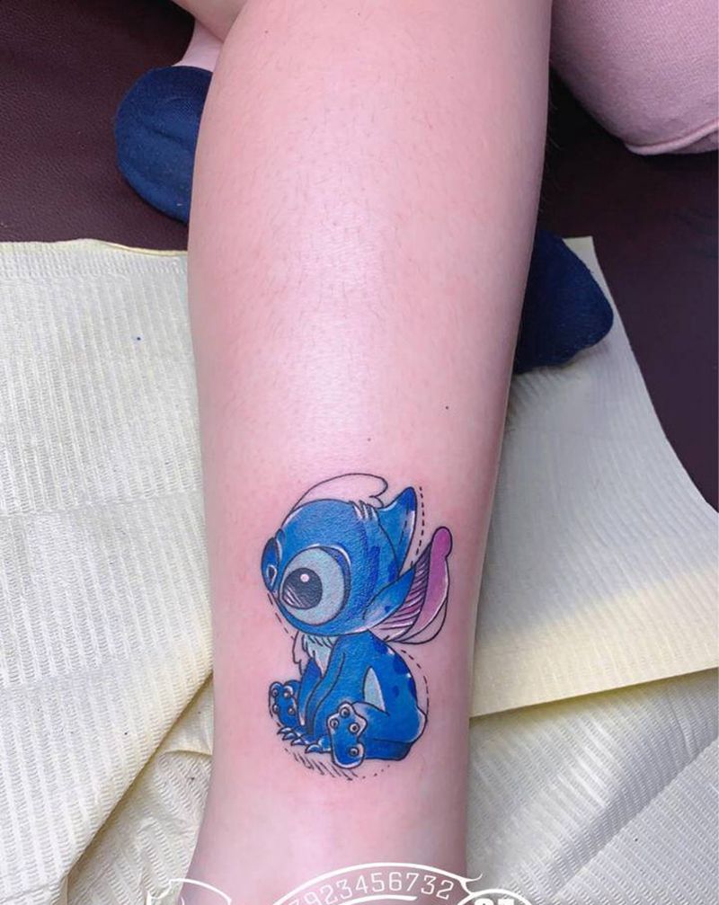 小可爱纹身图片_腿部纹身图案