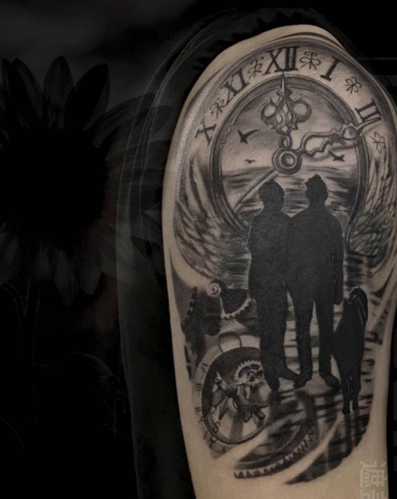 旧图遮盖 （家人）纹身图片_手臂纹身图案