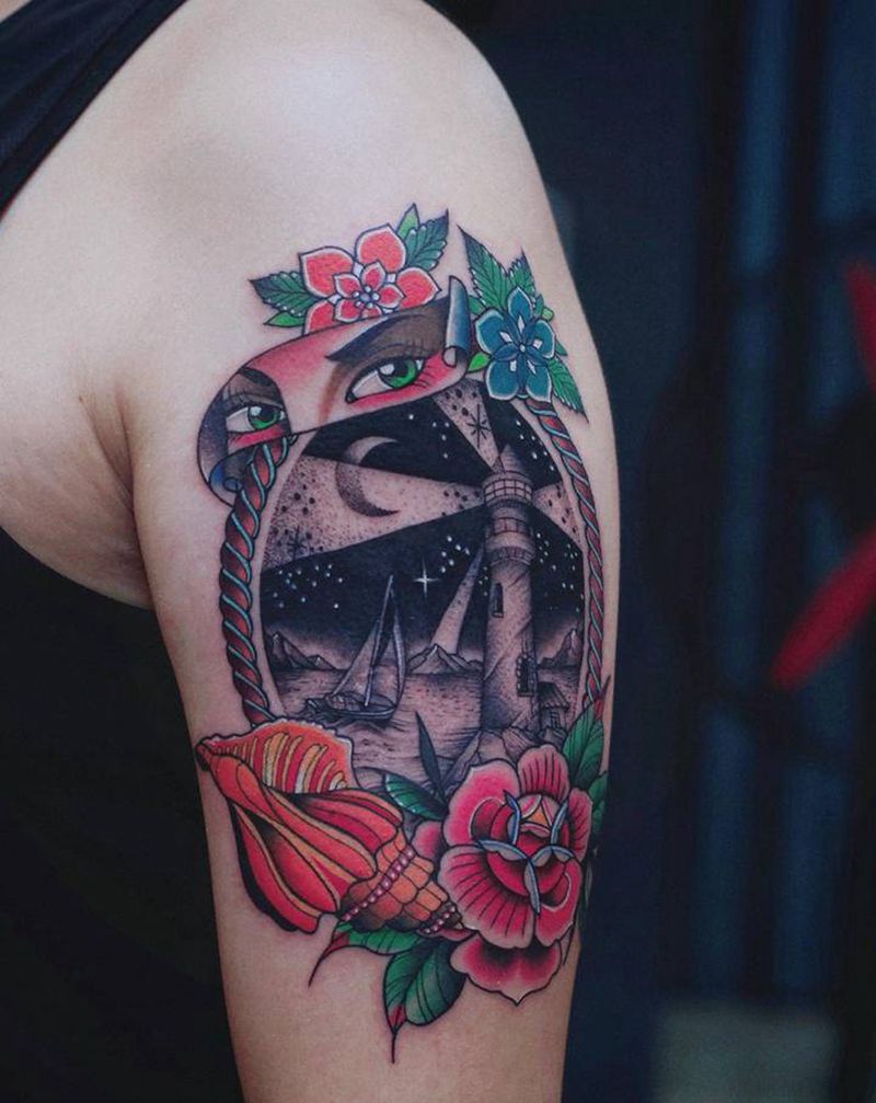 Old School纹身图片_手臂Old SchoolNew School纹身图案