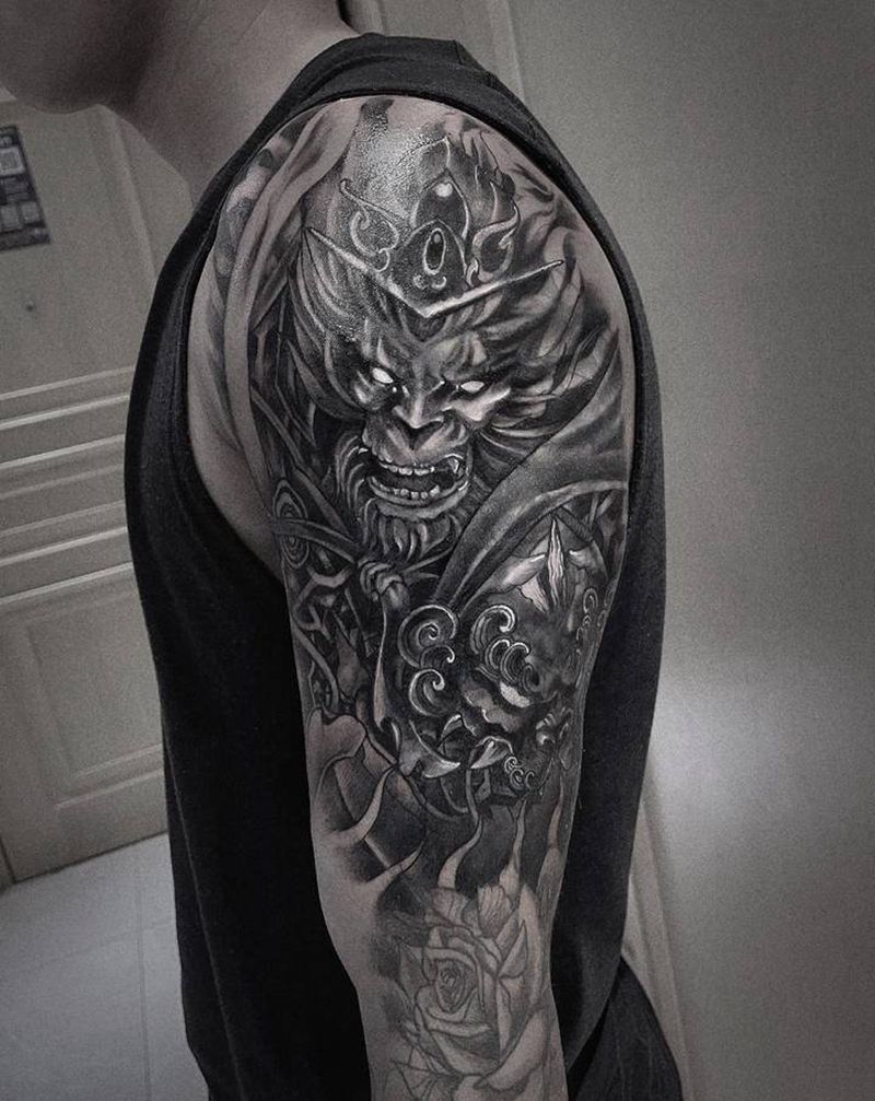 遮盖纹身图片_手臂新传统纹身图案