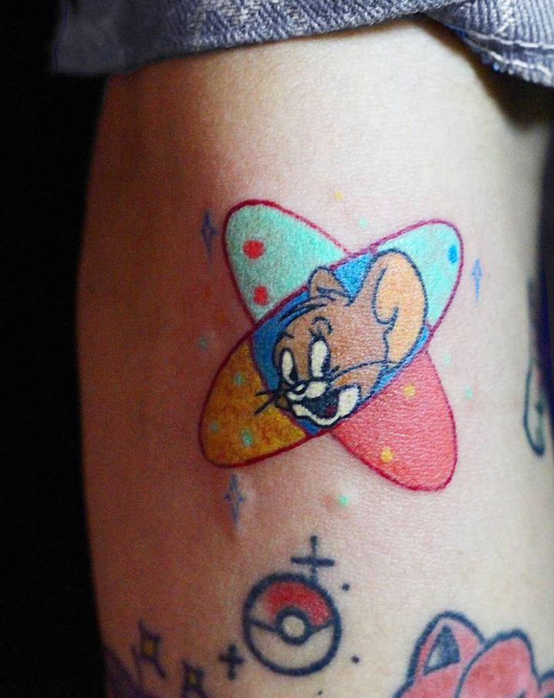 小jerry纹身图片_手臂Old School纹身图案