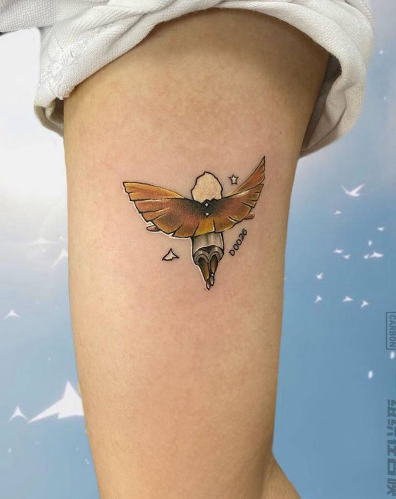 游戏人物纹身图片_手臂几何点刺纹身图案