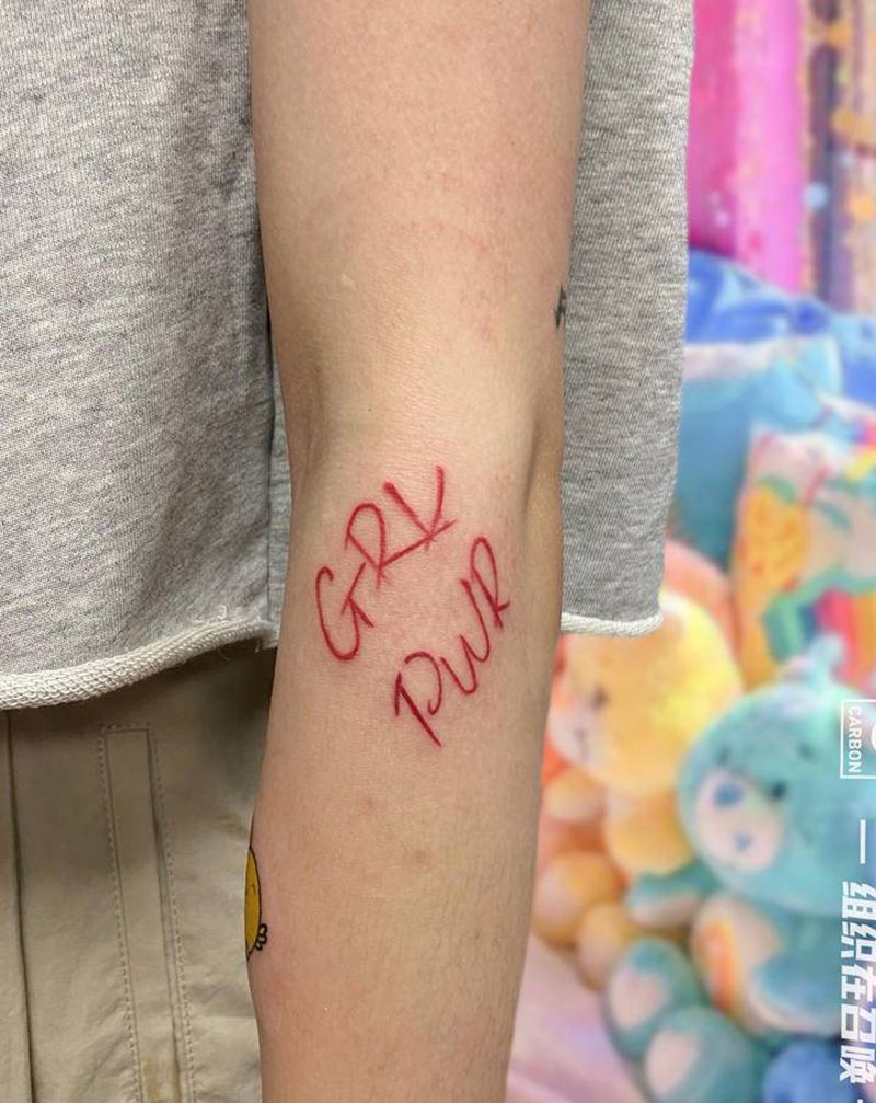 英文纹身图片_手臂纹身图案