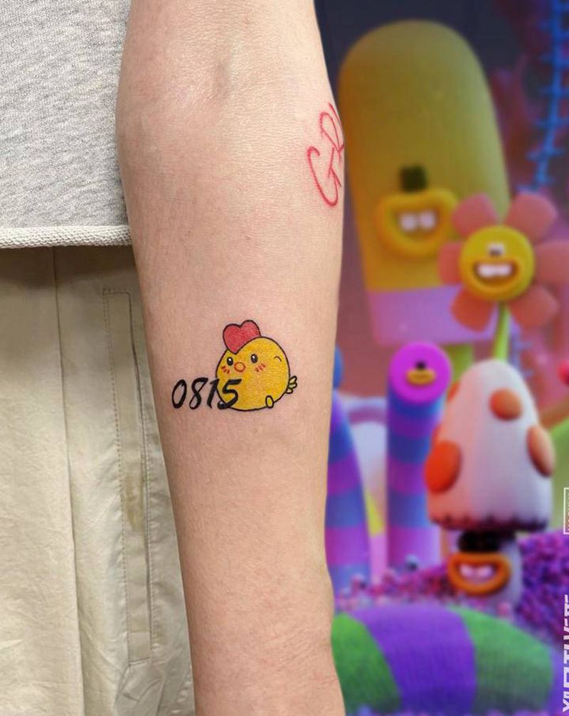 小清新纹身图片_手臂纹身图案