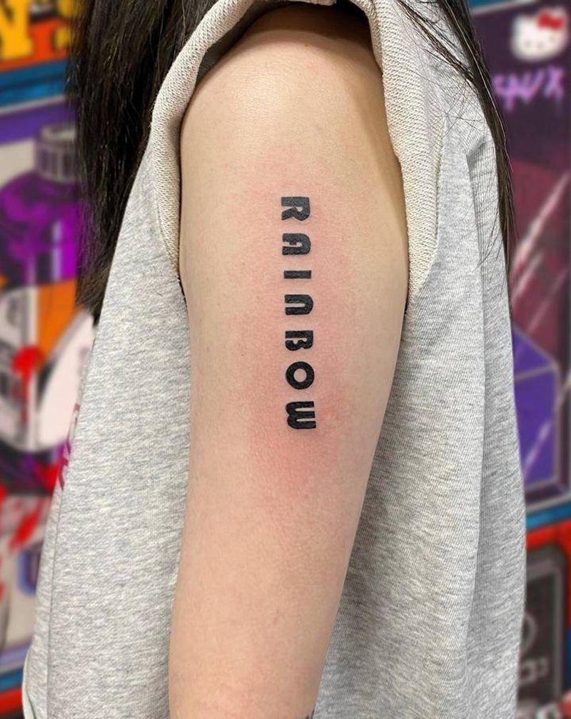 英文纹身图片_手臂几何纹身图案