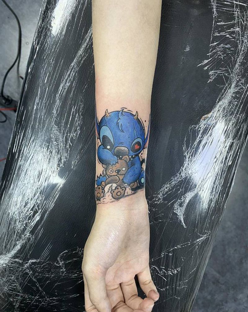 遮盖纹身图片_手臂水彩纹身图案