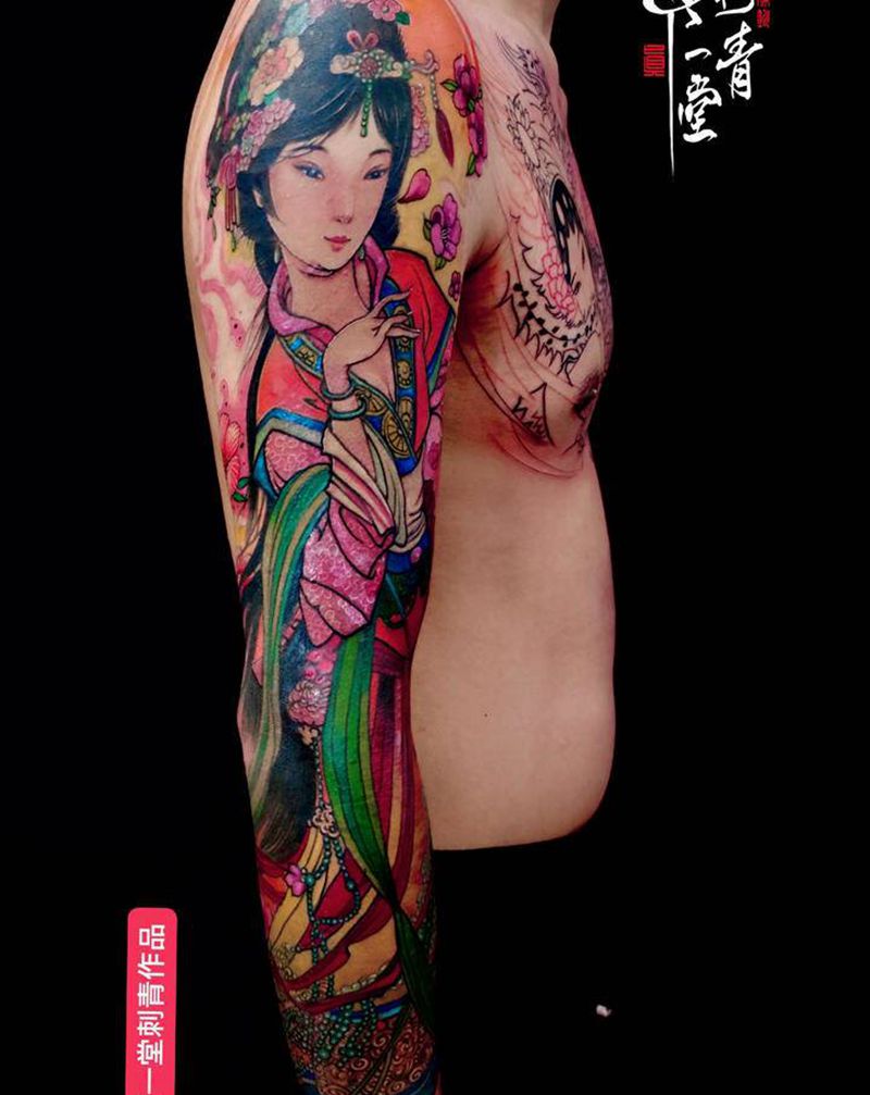 花臂纹身图片_手臂纹身图案