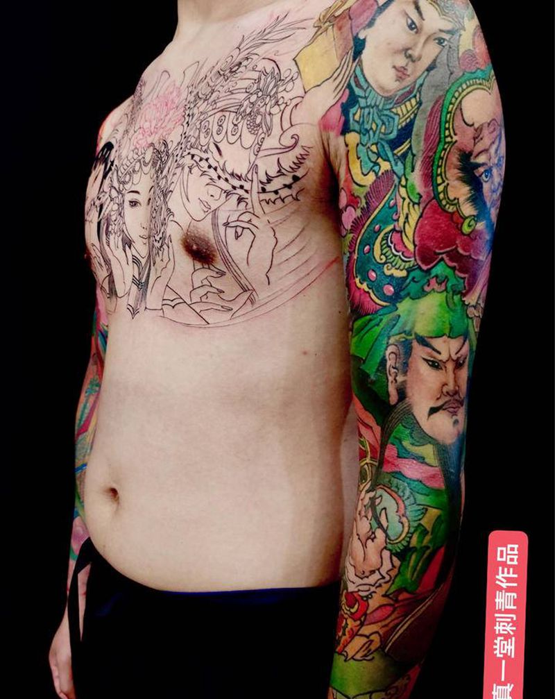 花臂纹身图片_手臂纹身图案