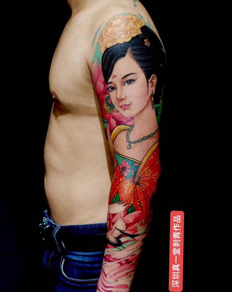 花臂纹身图片_手臂纹身图案