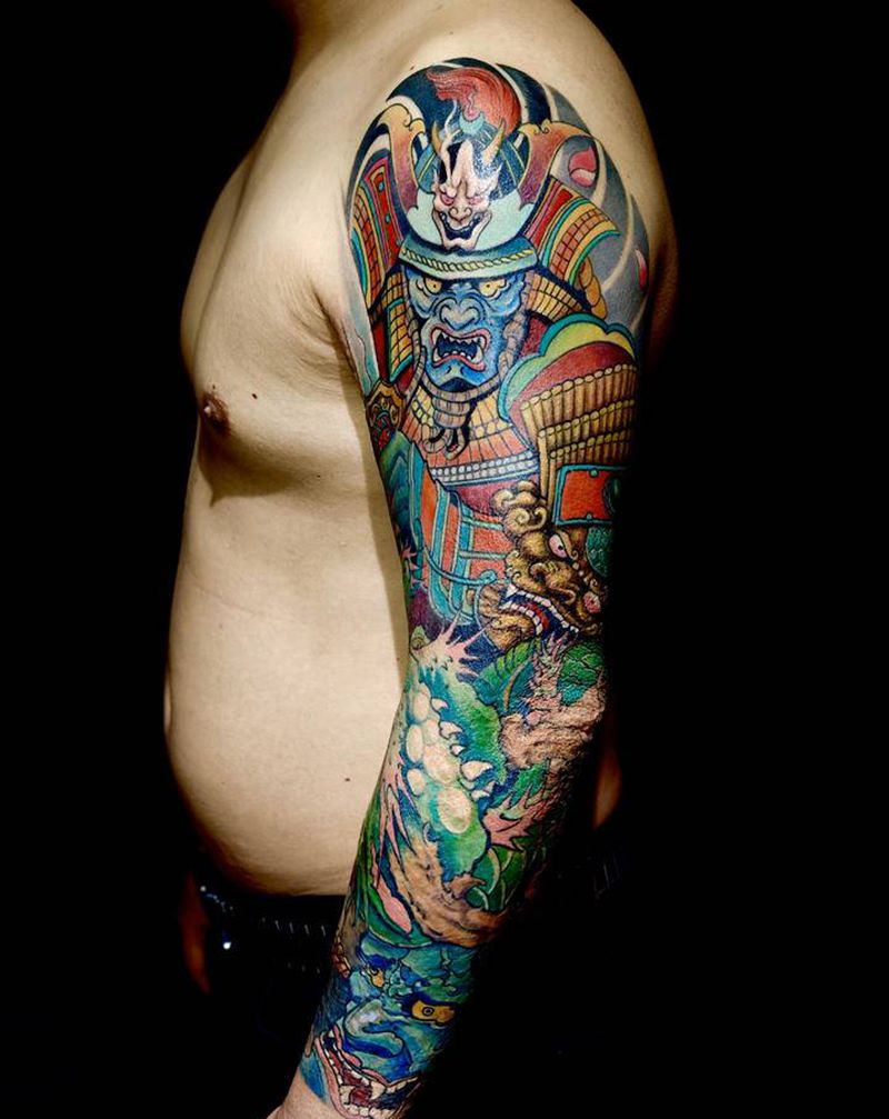 花臂纹身图片_手臂纹身图案