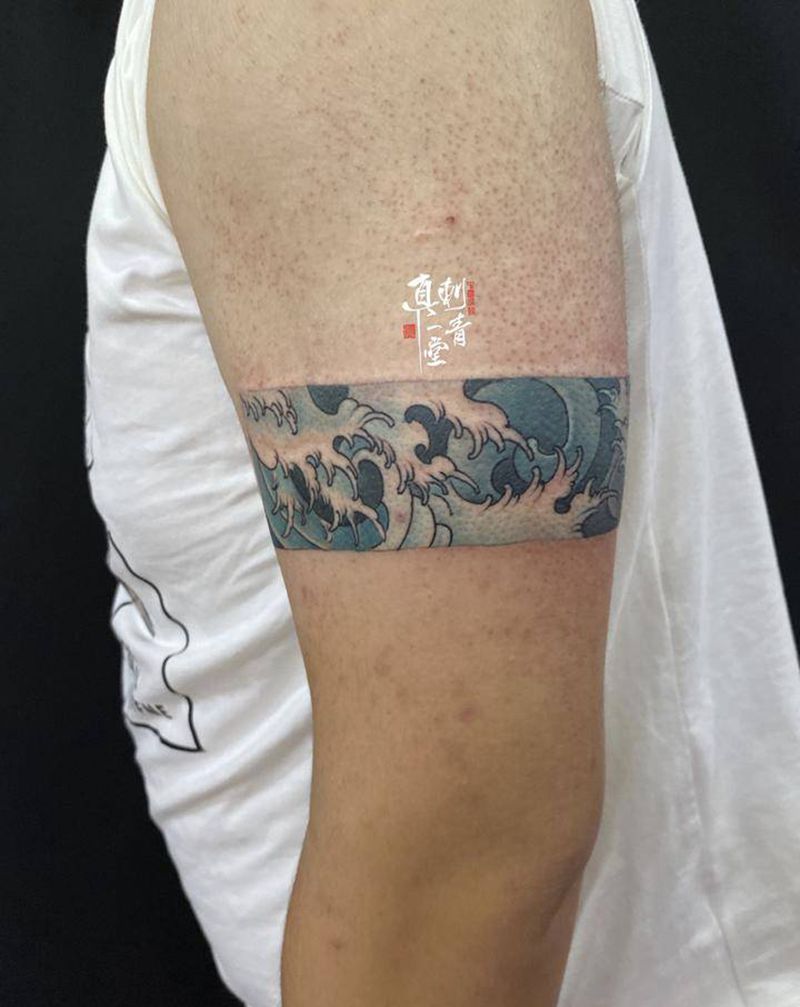 臂环纹身图片_手臂纹身图案