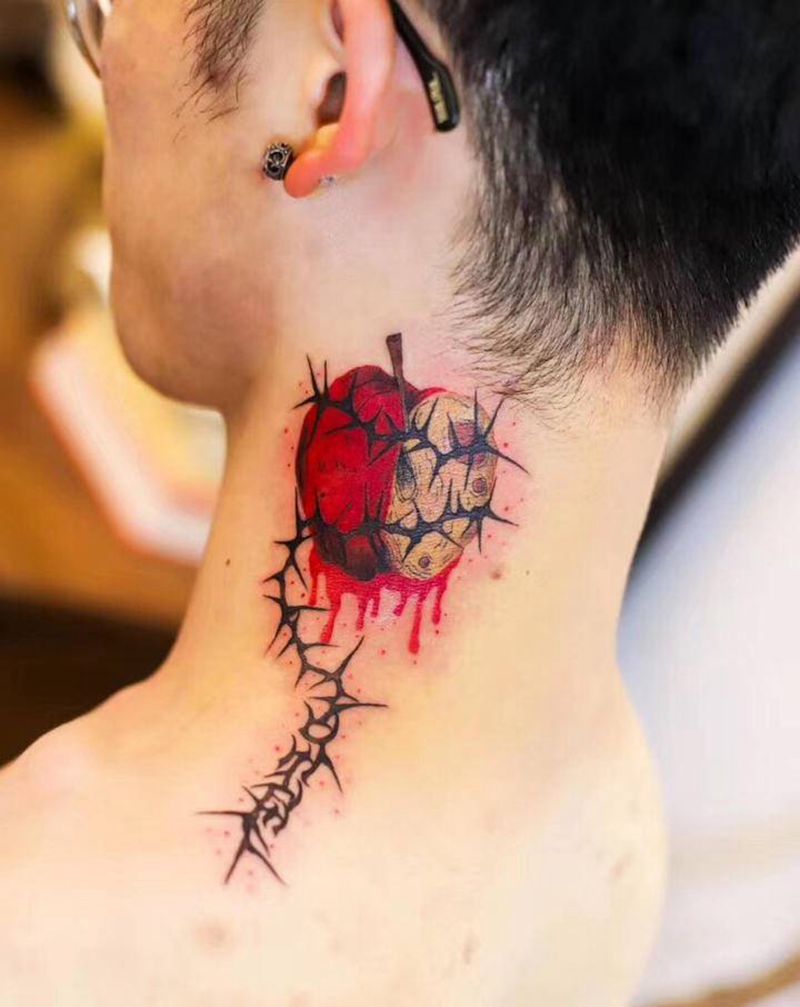 原创客约稿纹身图片_New School纹身图案