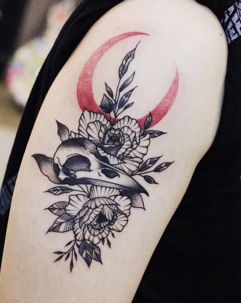 原创手稿纹身图片_点刺纹身图案