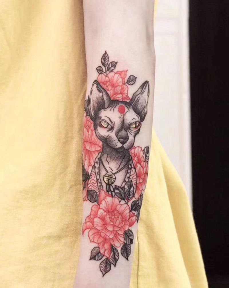 原创手稿纹身图片_点刺纹身图案