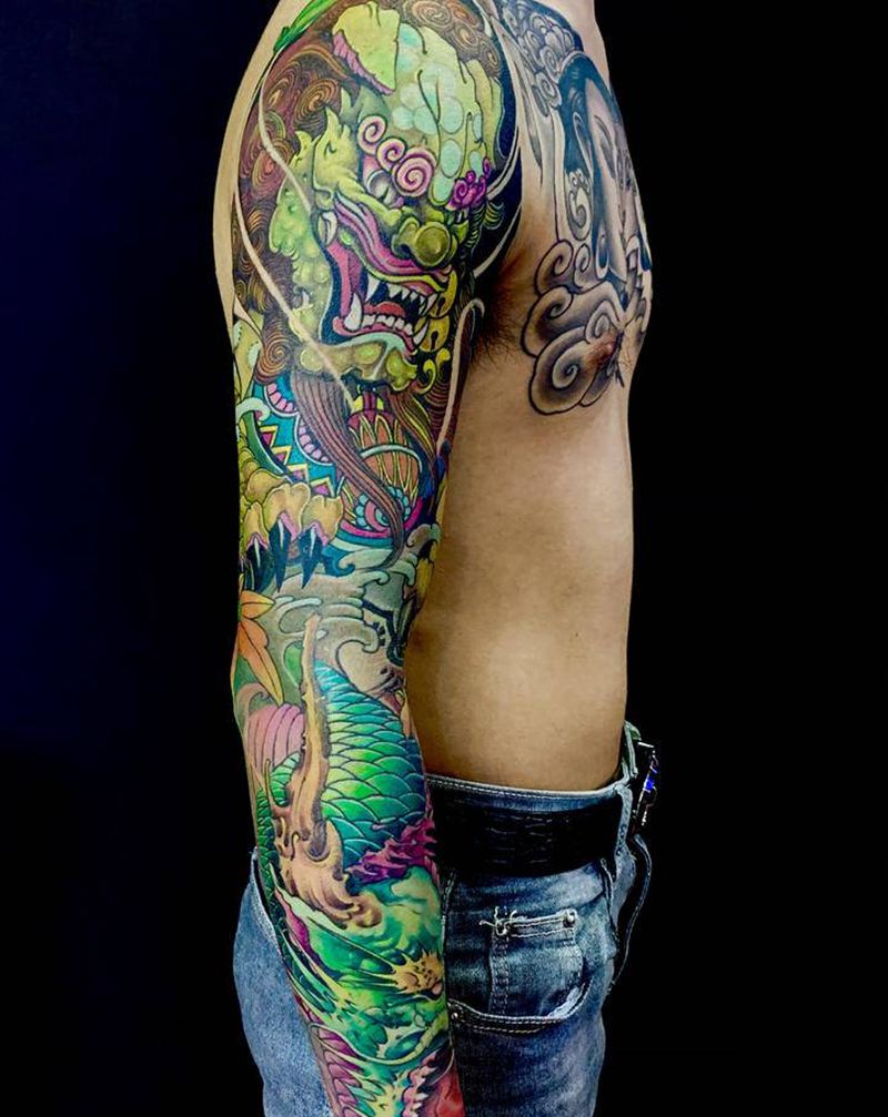 花臂纹身图片_手臂纹身图案