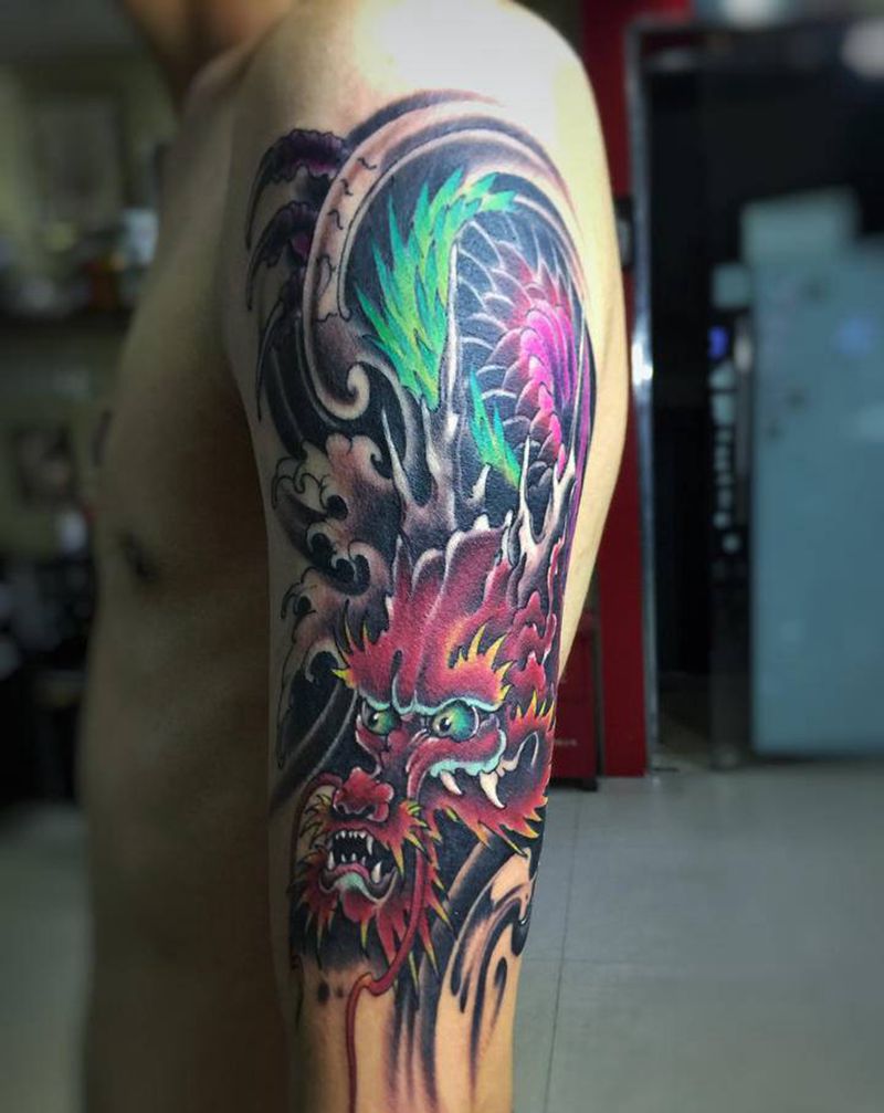 龙虾的远房表哥纹身图片_手臂纹身图案