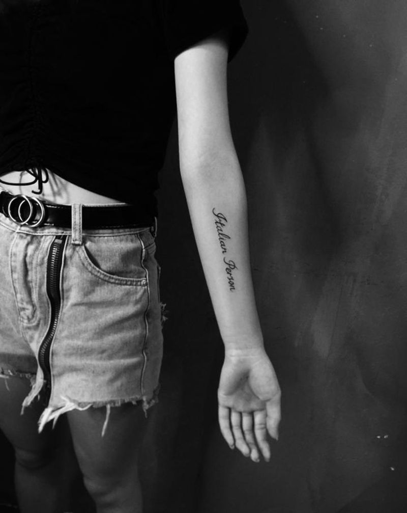 英文纹身图片_手臂纹身图案