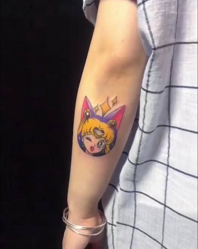 小清新纹身图片_新传统纹身图案