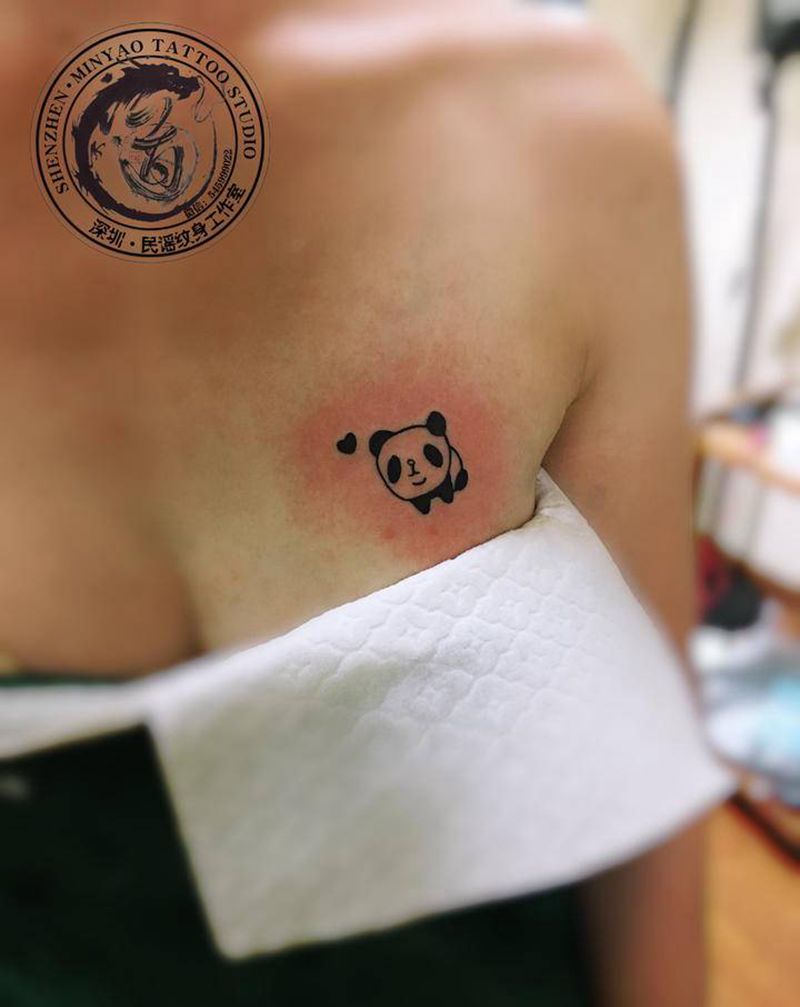 小图纹身图片_背部胸部新传统几何纹身图案