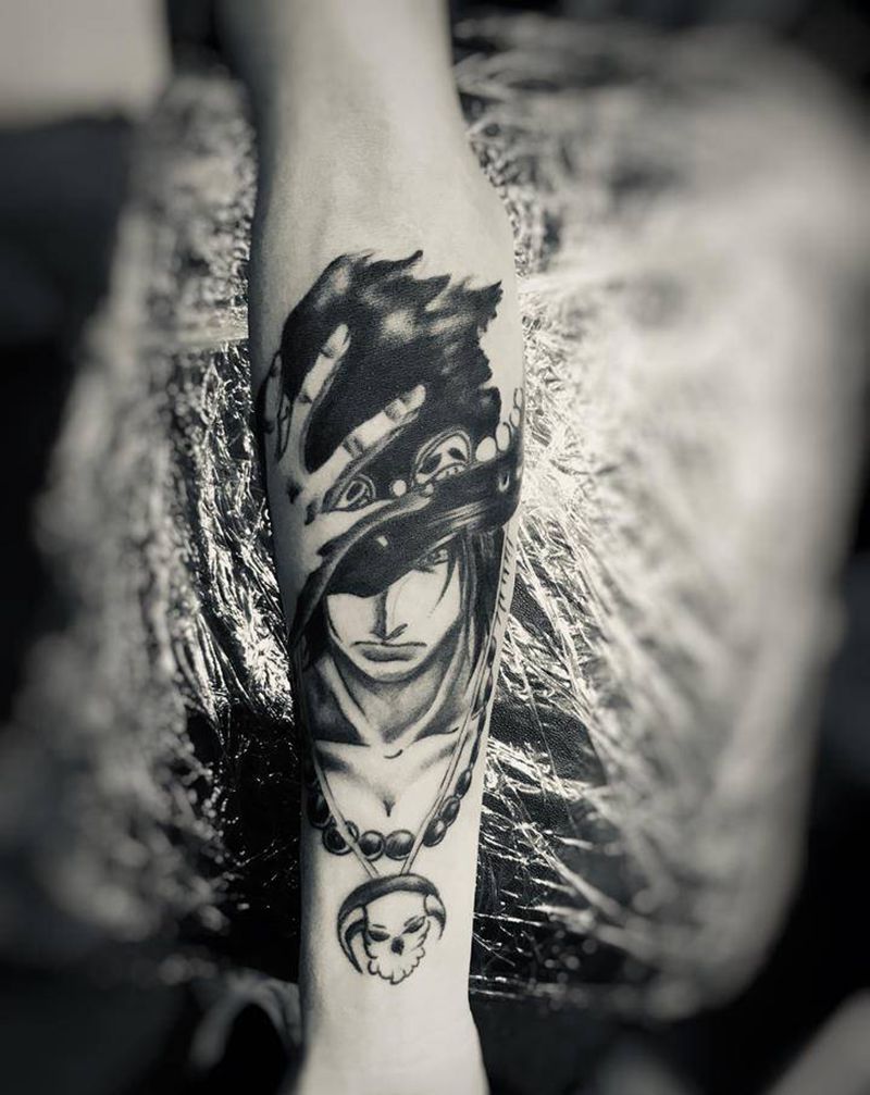 海贼王纹身图片_手部纹身图案