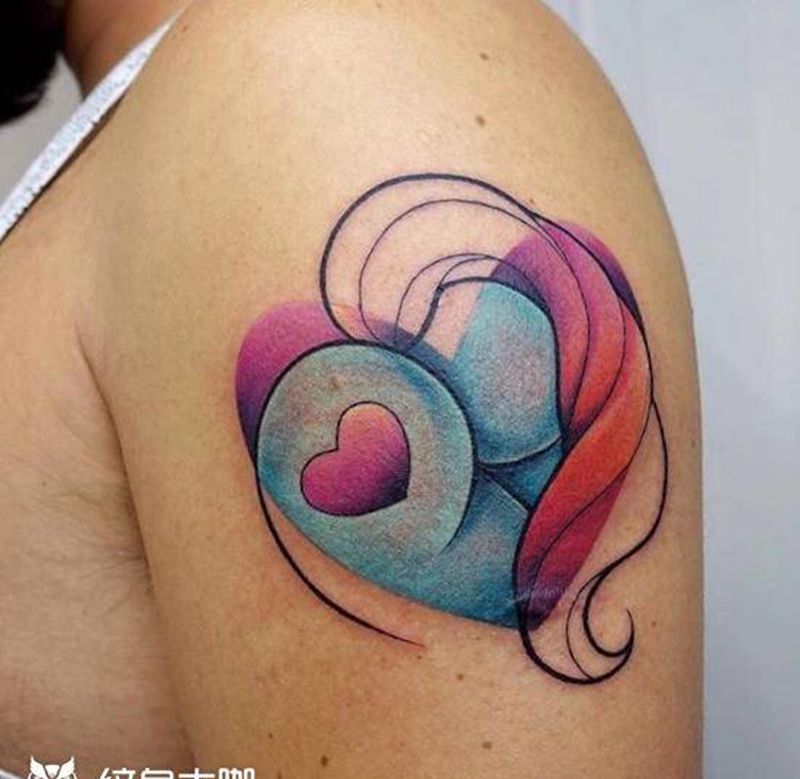 彩纹身图片_新传统纹身图案