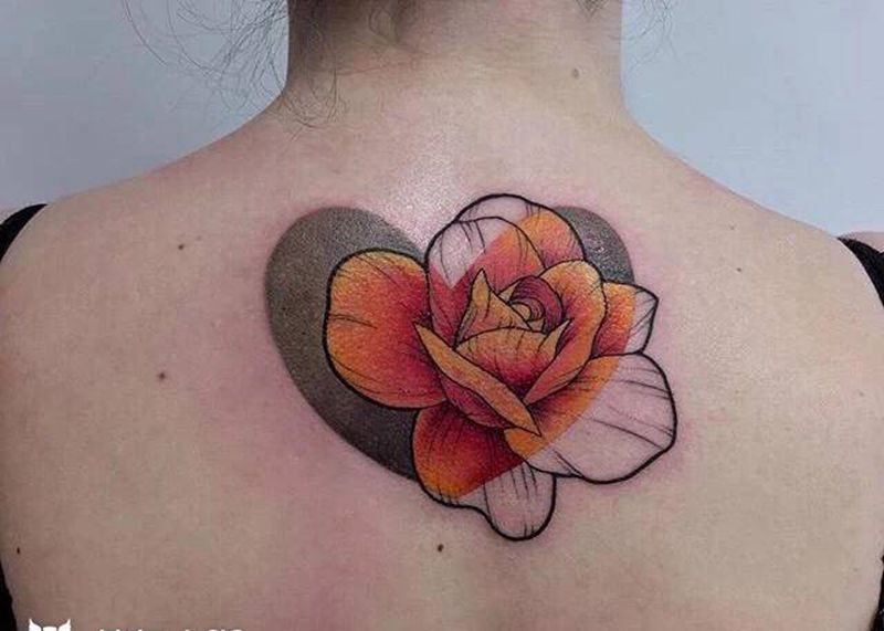 彩色纹身图片_新传统纹身图案