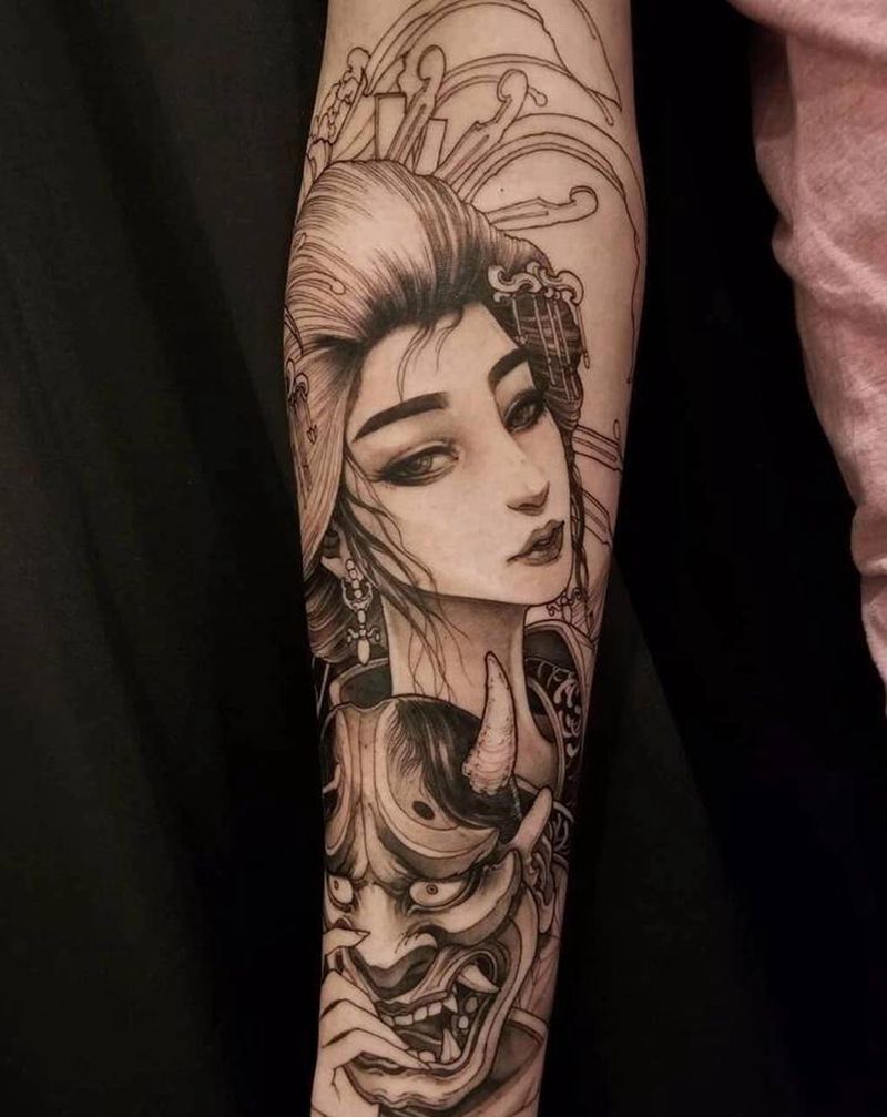 女人纹身图片_新传统纹身图案