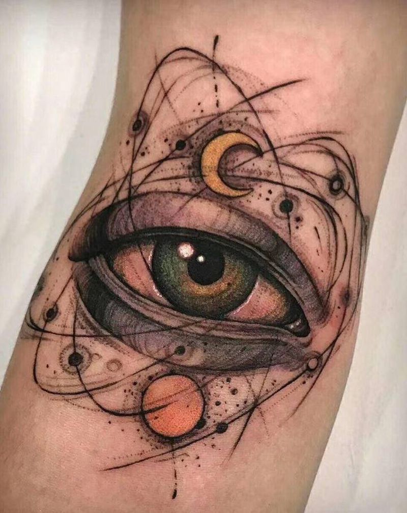 天使之眼纹身图片_欧美写实纹身图案