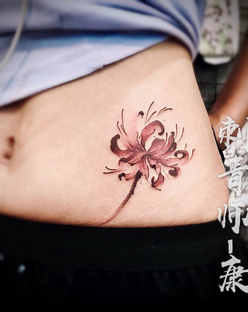 小图纹身图片_肩部水彩纹身图案