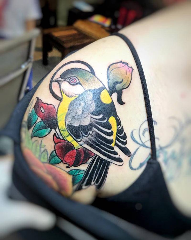 纹个鸟纹身图片_手臂纹身图案