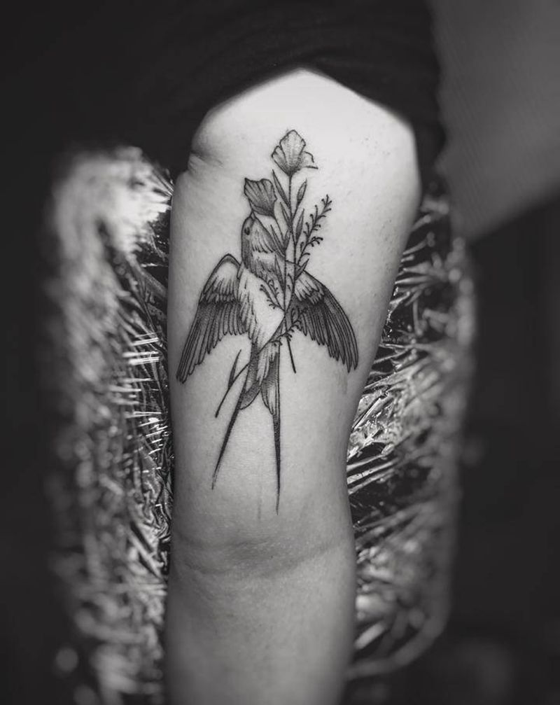 橄榄枝纹身图片_手臂纹身图案