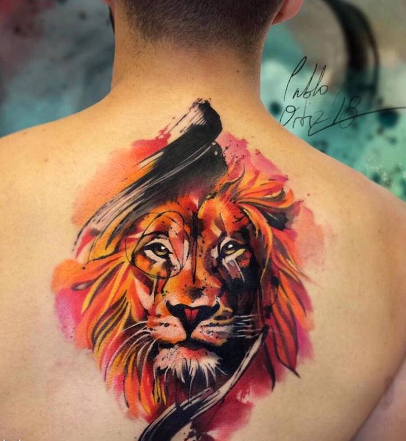 彩色纹身图片_水彩纹身图案