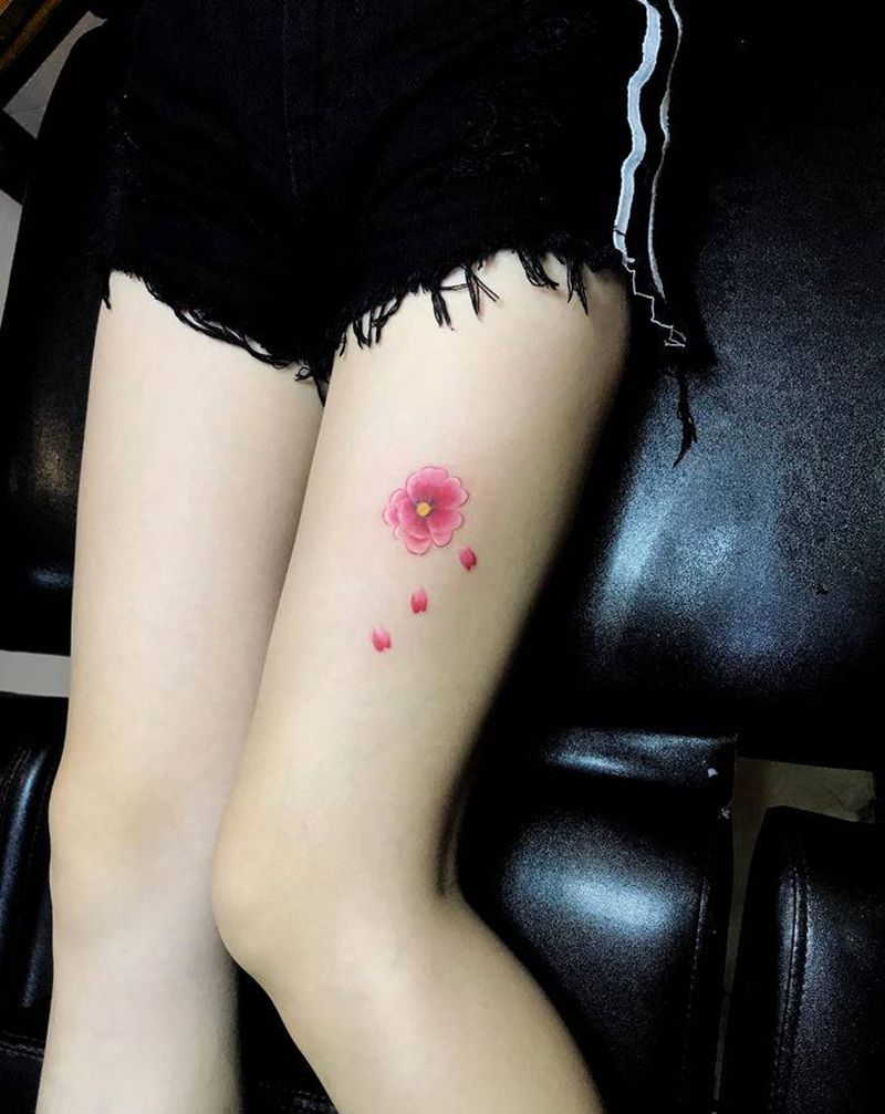 遮盖纹身图片_腿部纹身图案