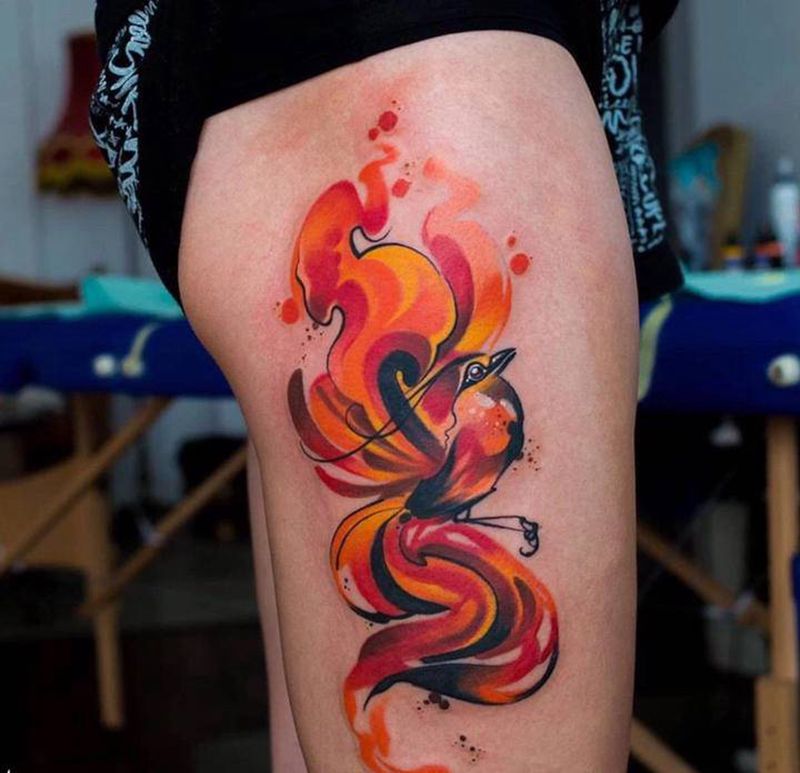 彩色纹身图片_老传统纹身图案