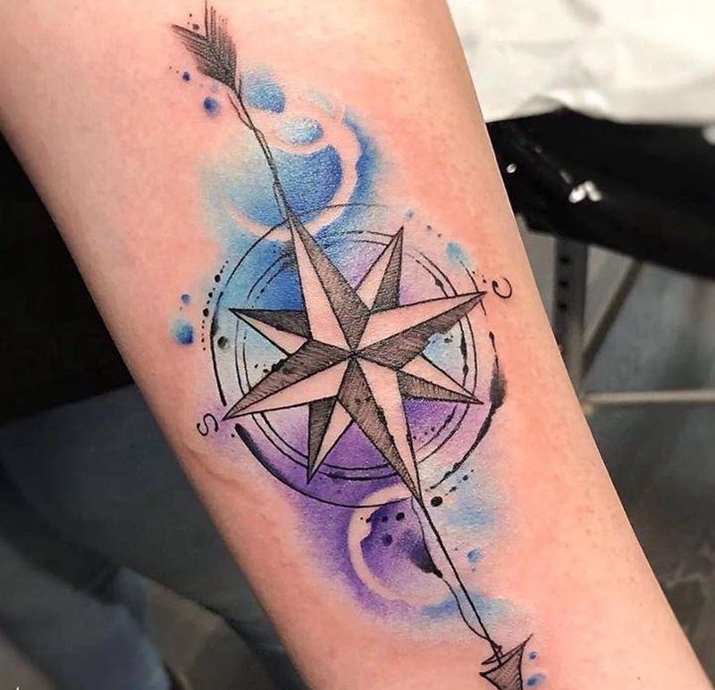 彩色纹身图片_水彩纹身图案