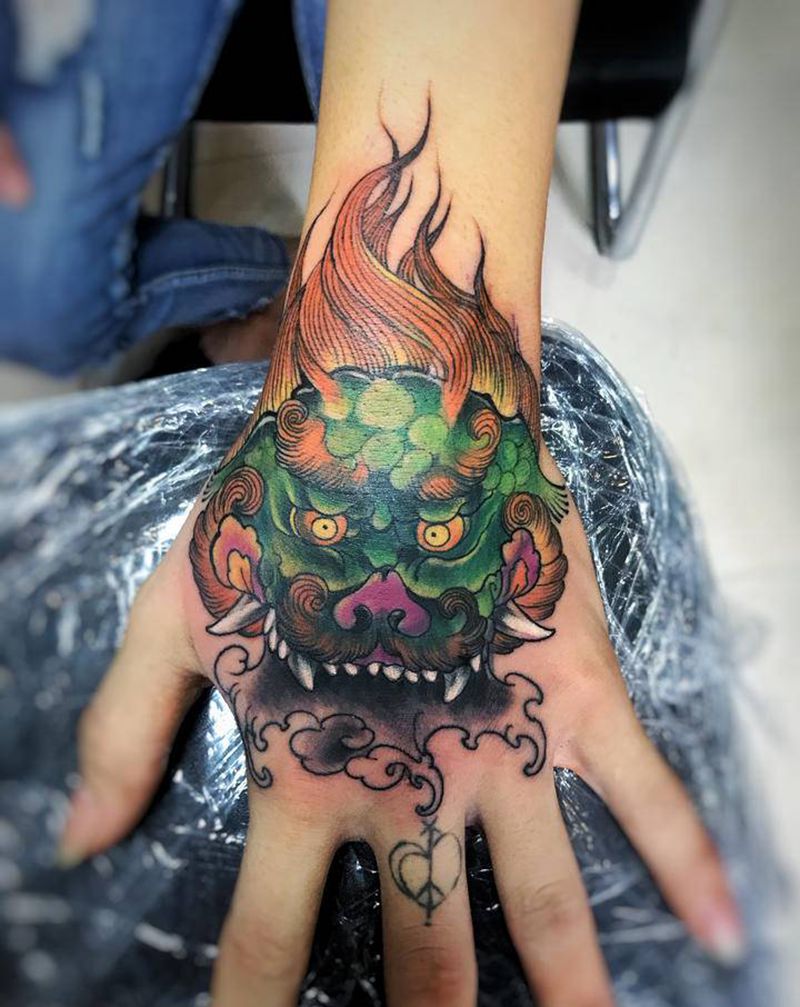 遮盖纹身图片_手部纹身图案