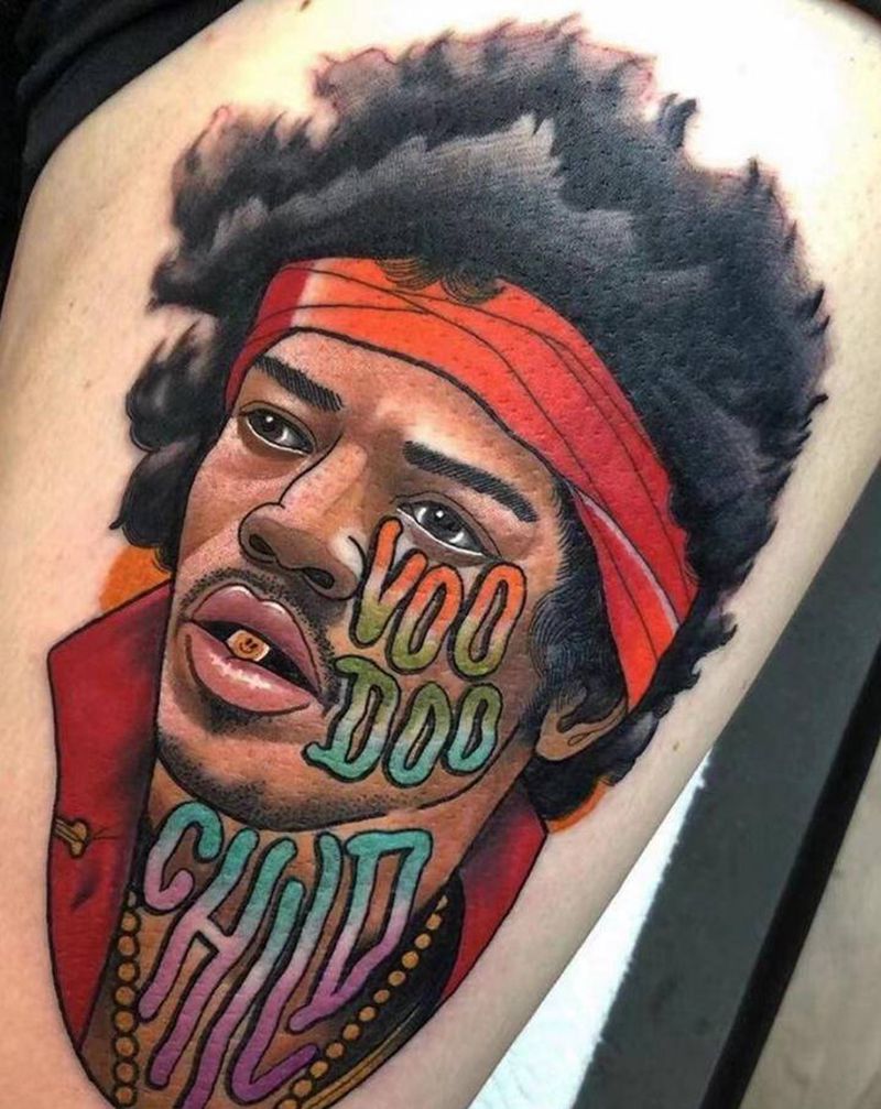 人物纹身图片_新传统纹身图案