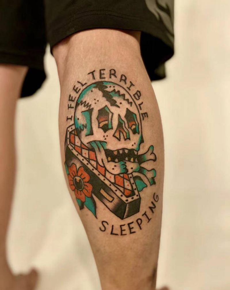 I FEEL TERRIBLD纹身图片_Old School纹身图案