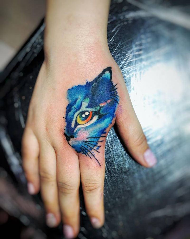 盖旧纹身纹身图片_手部纹身图案