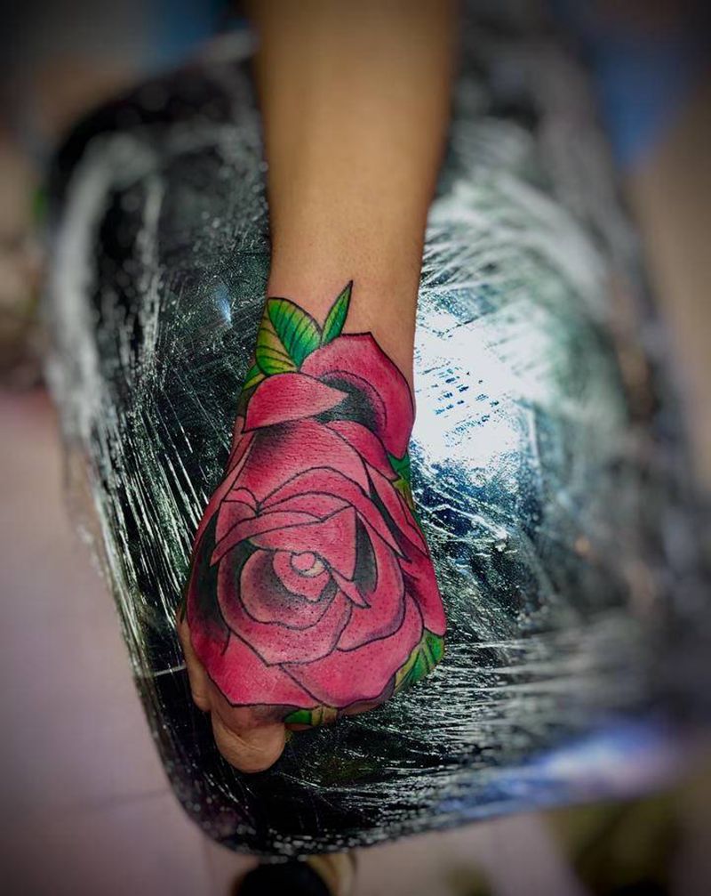 手背纹身图片_手部纹身图案