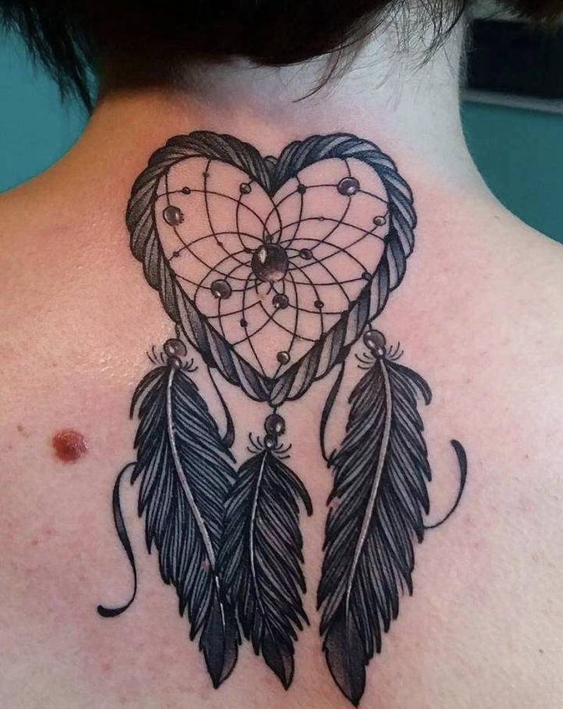 捕梦网纹身图片_新传统纹身图案