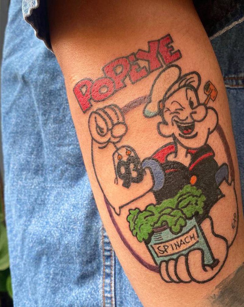 大力水手POPEYE纹身图片_Old School纹身图案