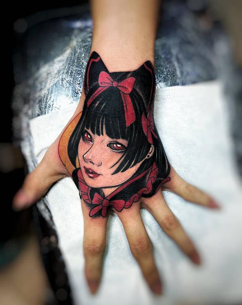 手背纹身图片_手部纹身图案